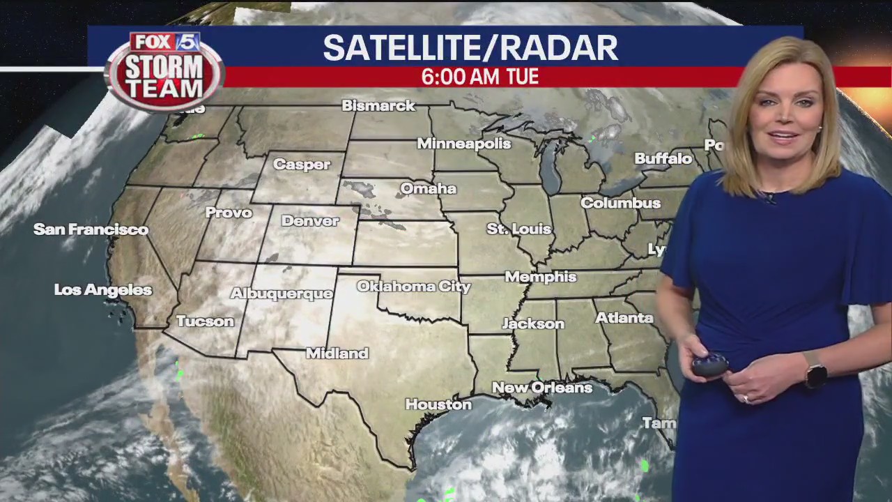 Tuesday morning weather forecast