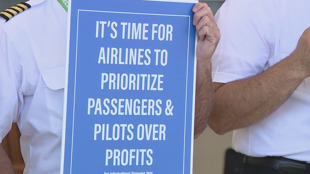Airline pilots union stages nationwide demonstrations