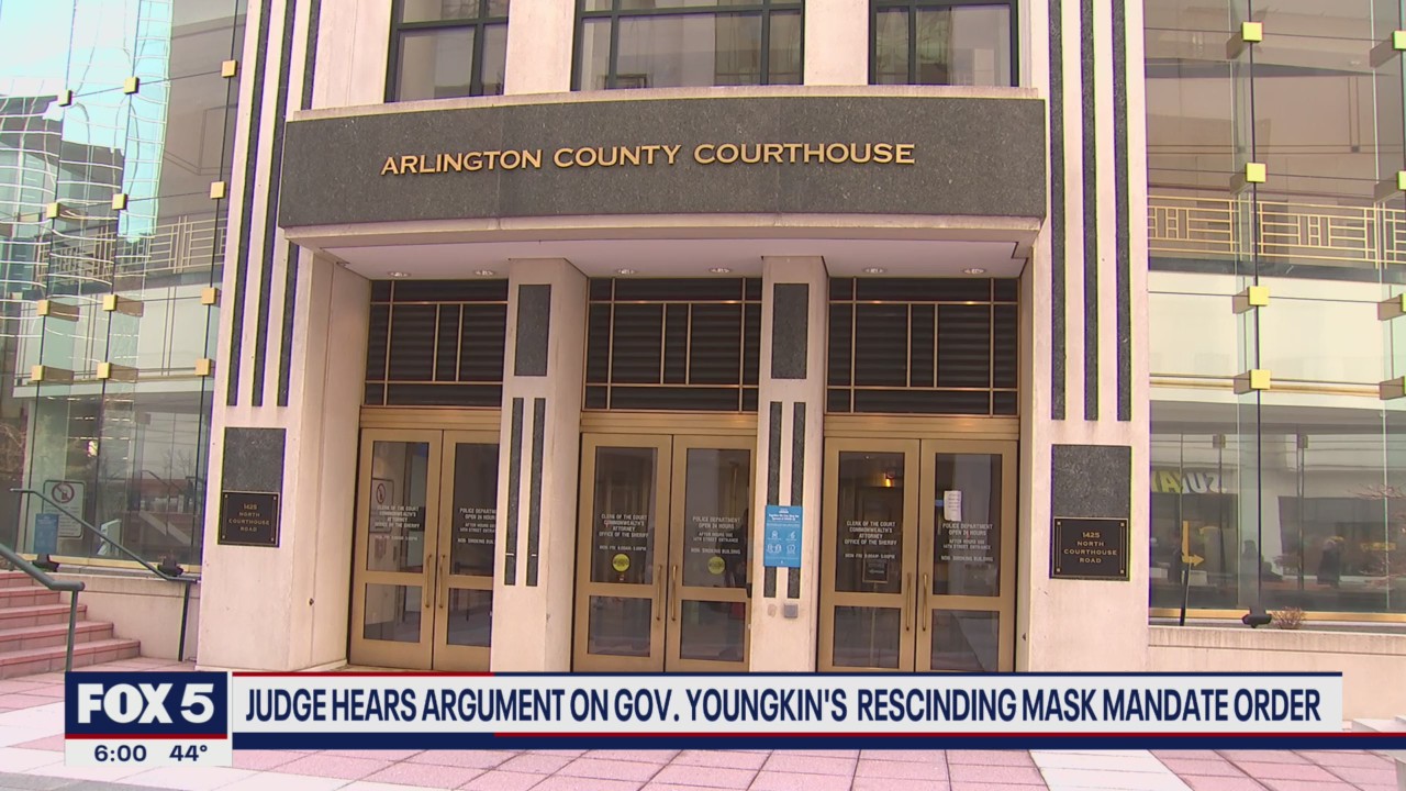 Judge hears argument on Gov. Youngkin's rescinding mask mandate order