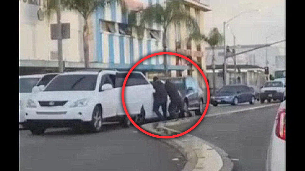 Video captures street car robbery in Inglewood