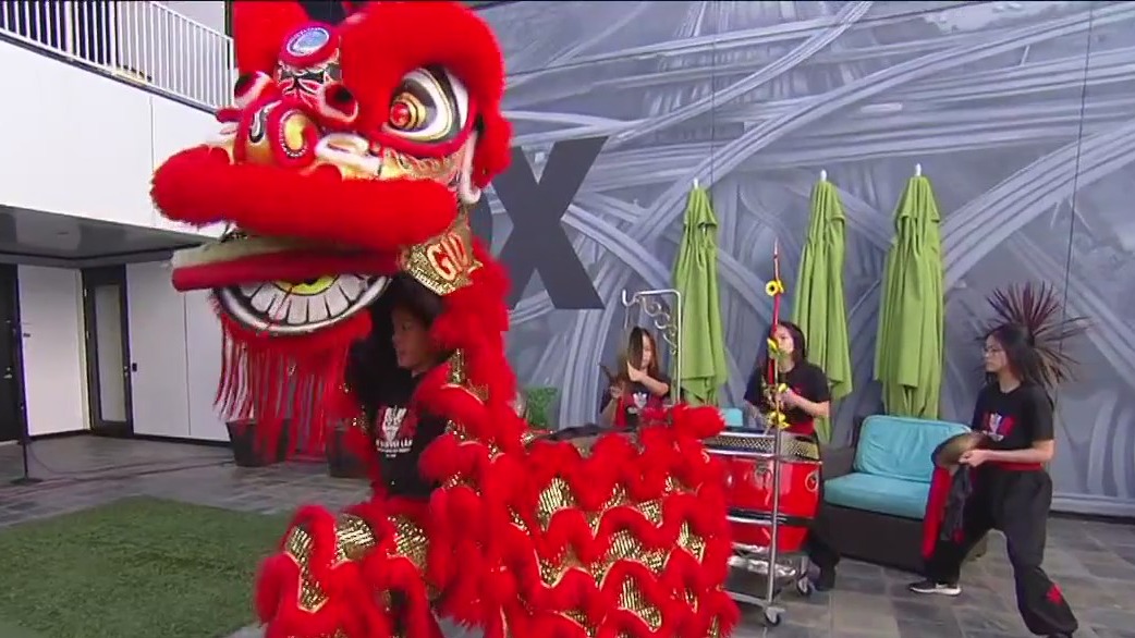Southern Wind Lion Dance troupe on Good Day LA