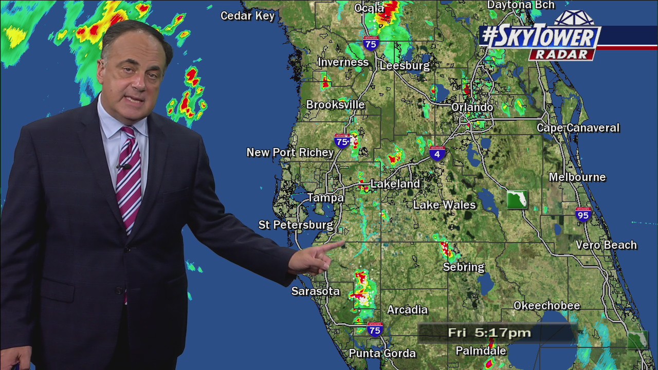 Friday evening forecast