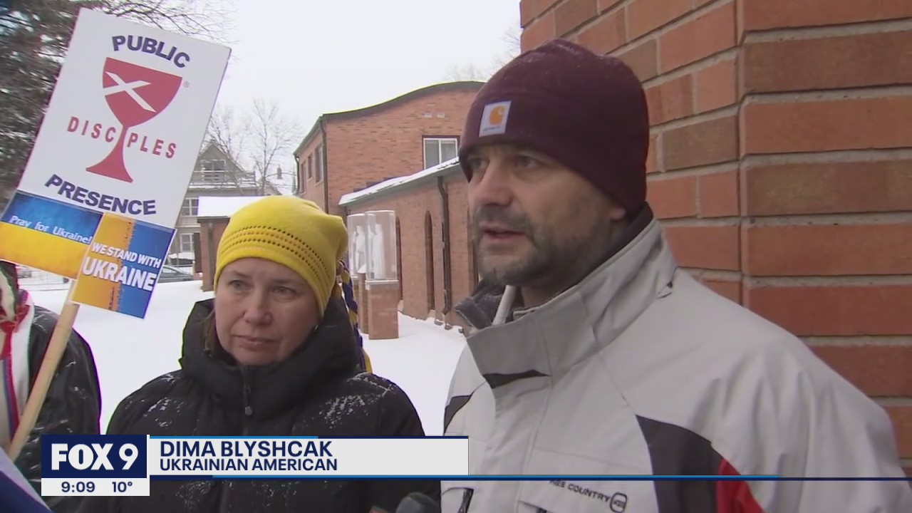 Rally in Minneapolis supports Ukraine as Russia wages war