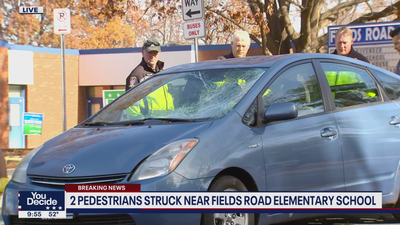 2 pedestrians struck near polling place