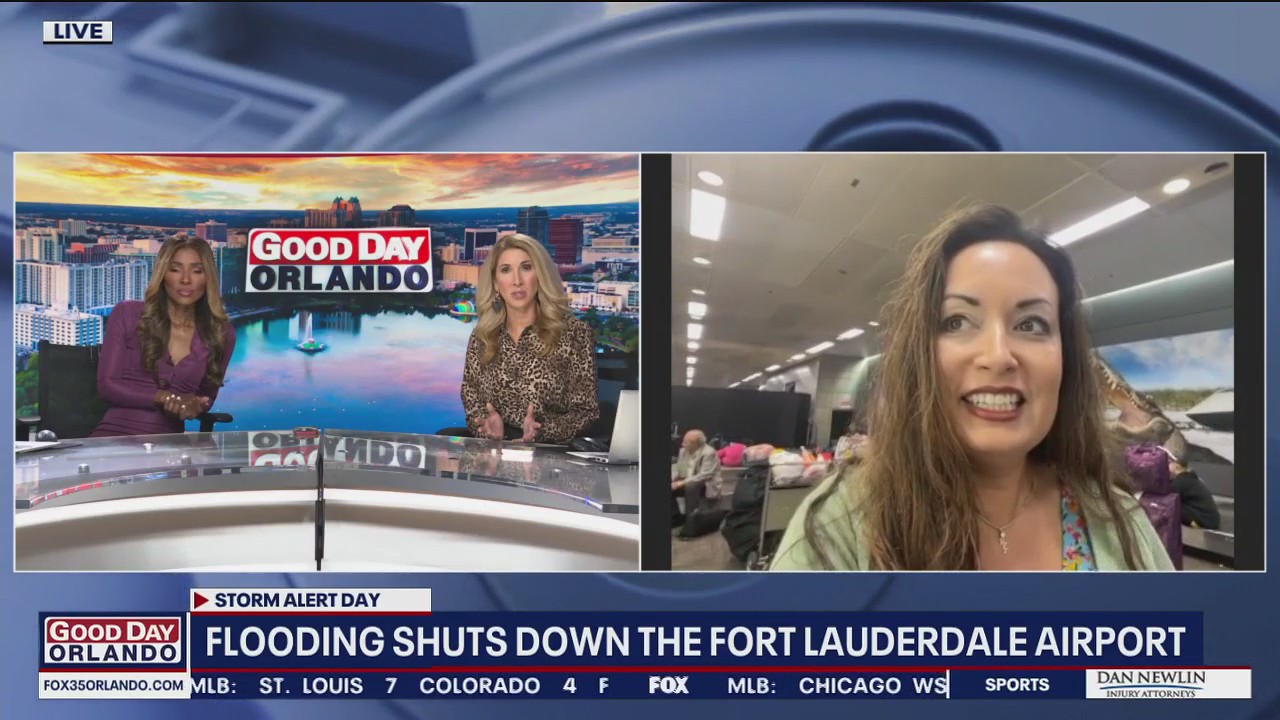 Flooding shuts down Florida airport, leaving Sanford resident stranded