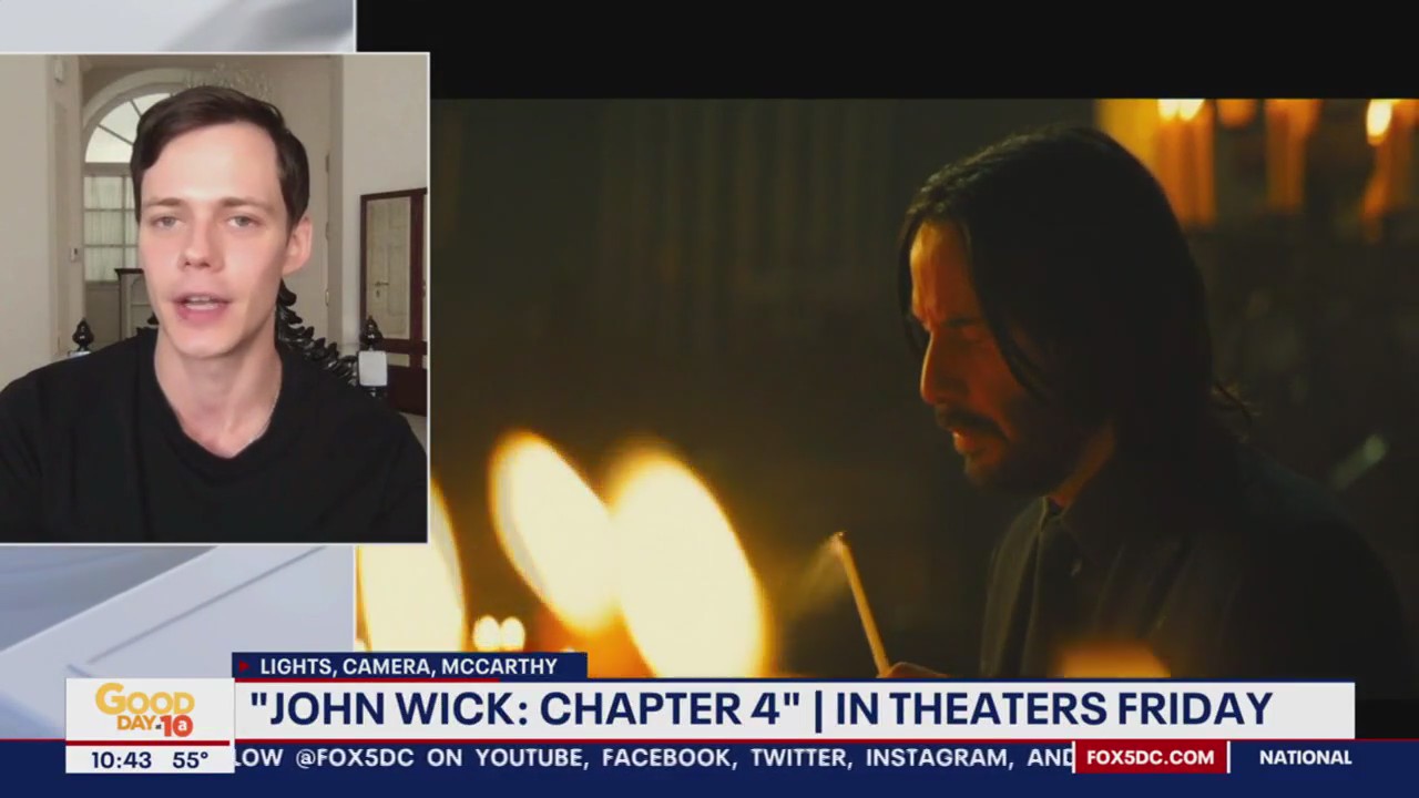 Bill Skarsgård talks 'John Wick: Chapter 4' in theaters Friday