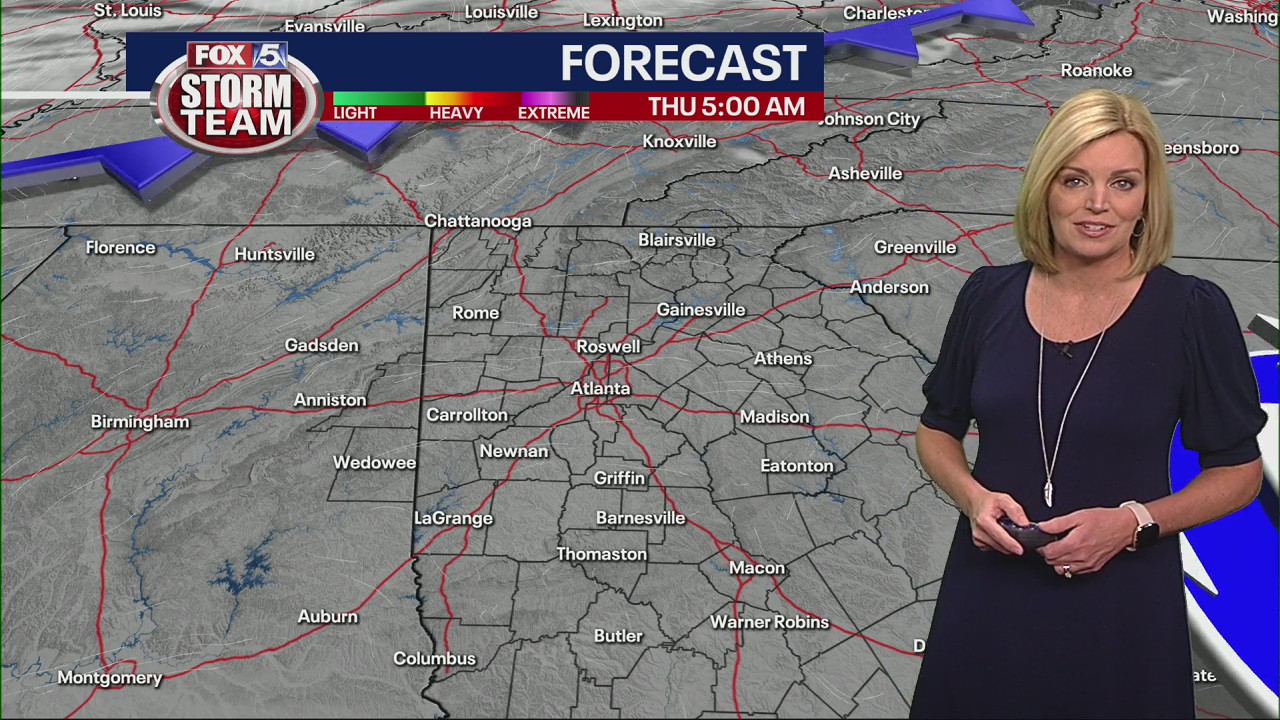 Thursday morning weather forecast