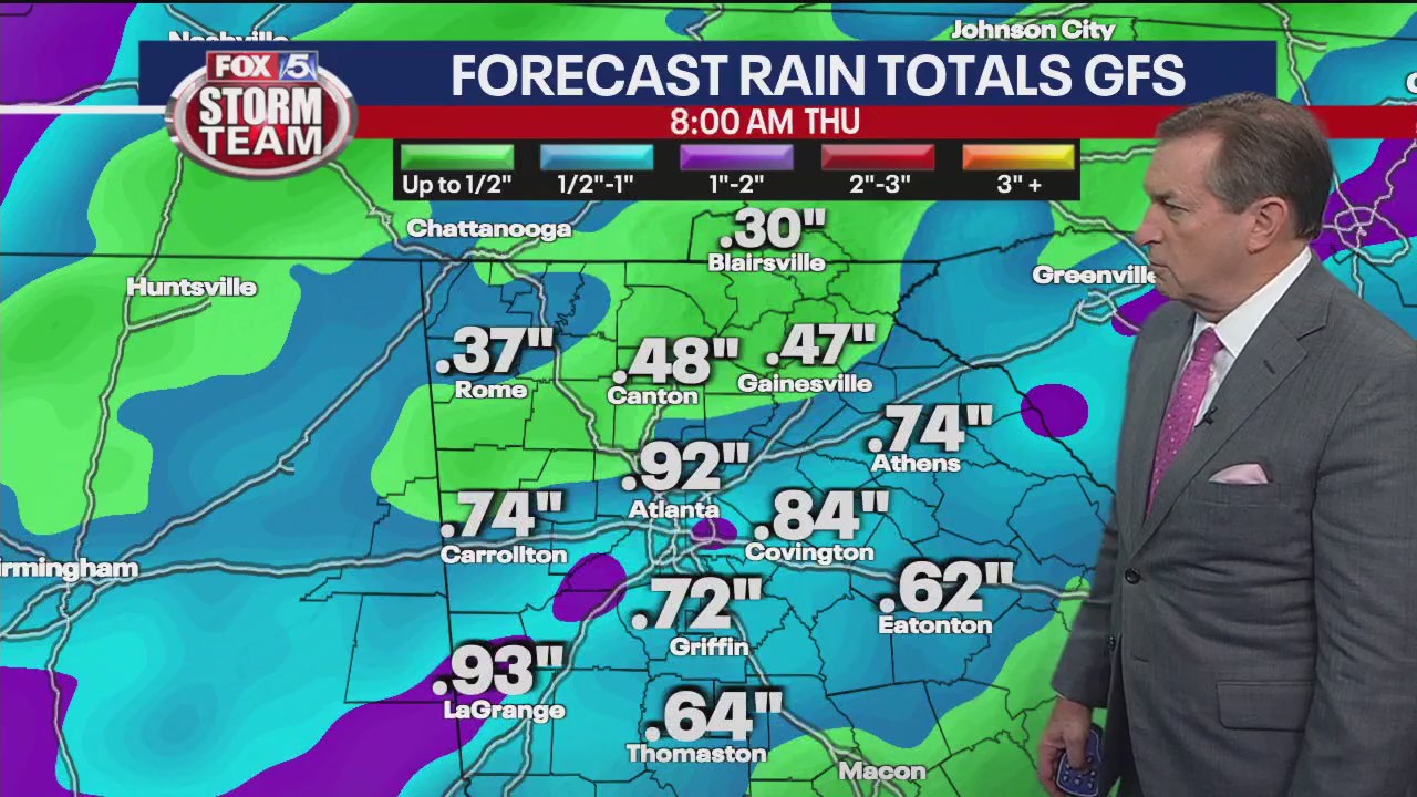 Thursday evening forecast