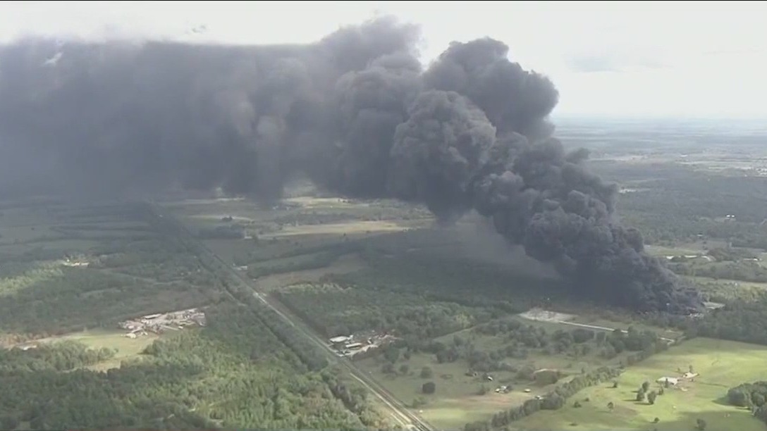 Employee still in hospital after chemical plant fire