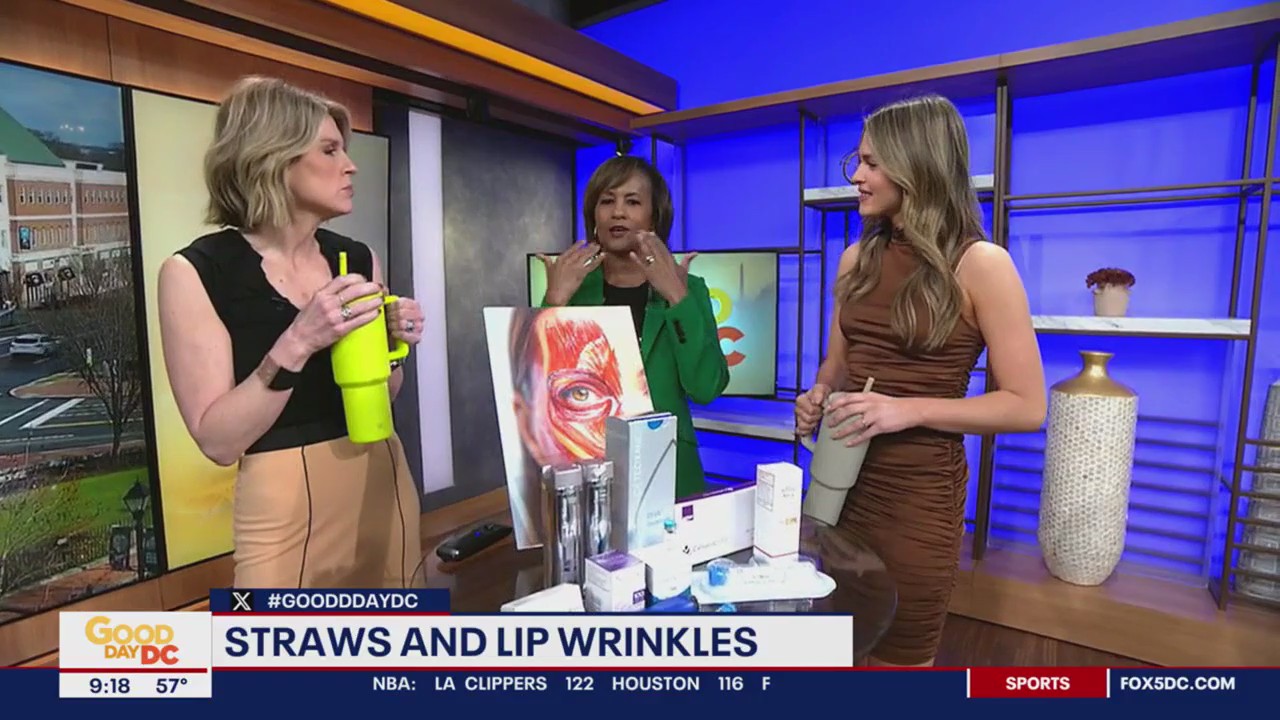 Straws and lip wrinkles