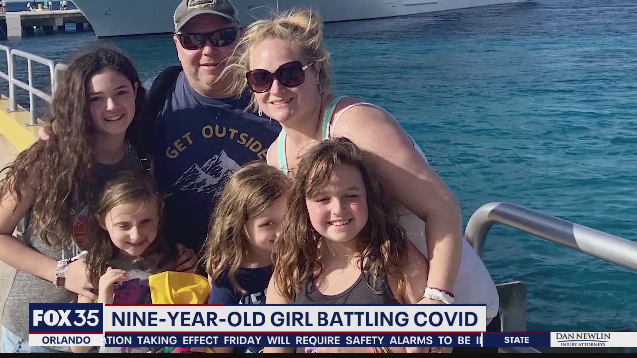 Girl, 9, battles COVID-19 in hospital