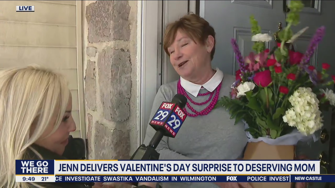 Jenn delivers Valentine's Day surprise to deserving mom