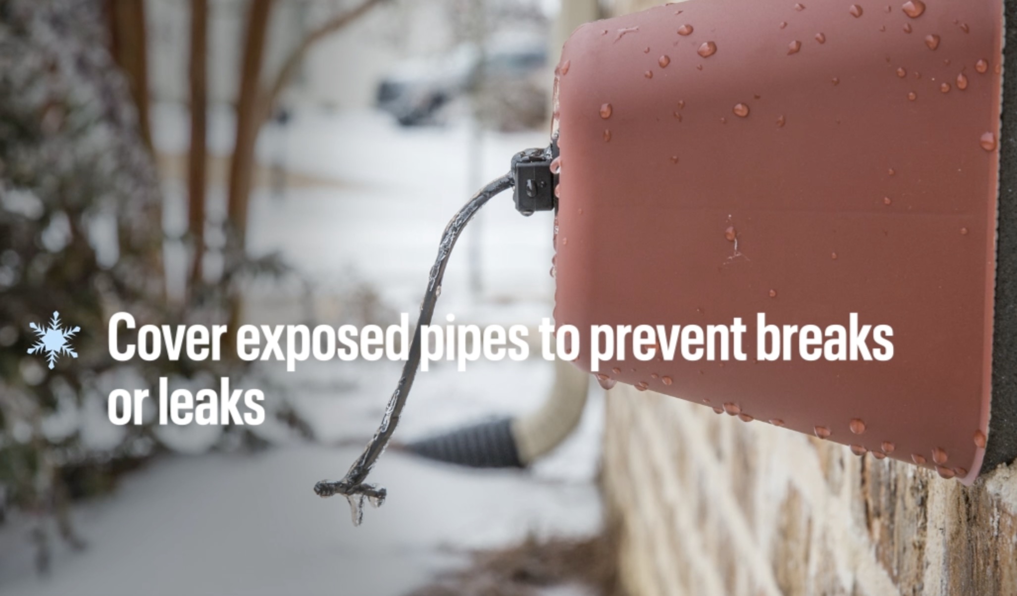 Freezing pipes: How you can protect them during cold weather