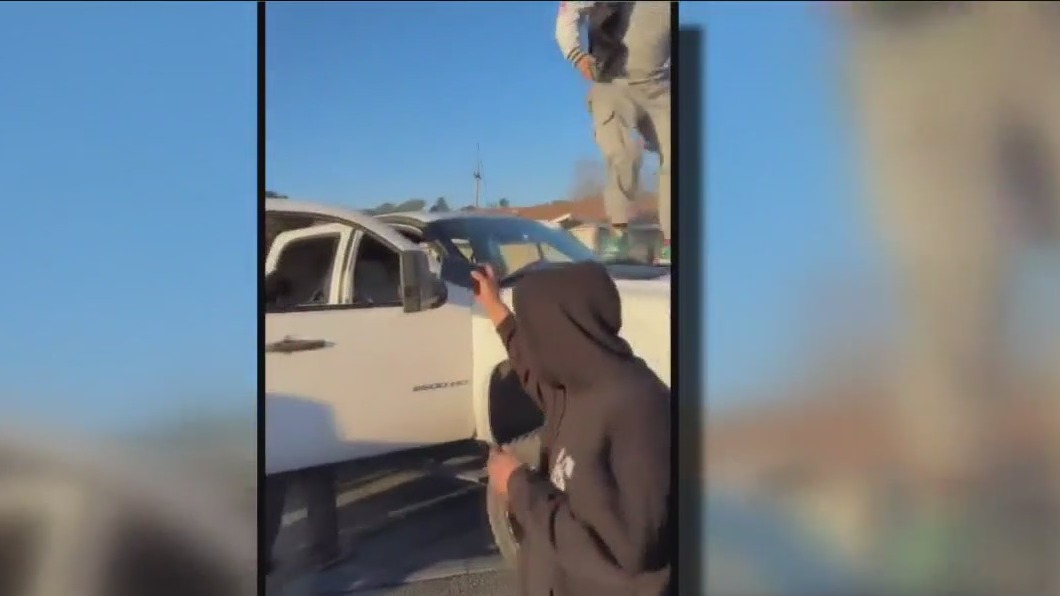 Vallejo sideshow assault on truck driver caught on video