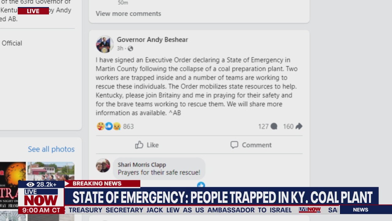 2 trapped after KY coal plant collapse