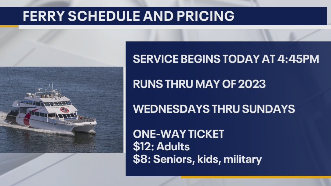 Riders ready for return of Cross-Bay Ferry