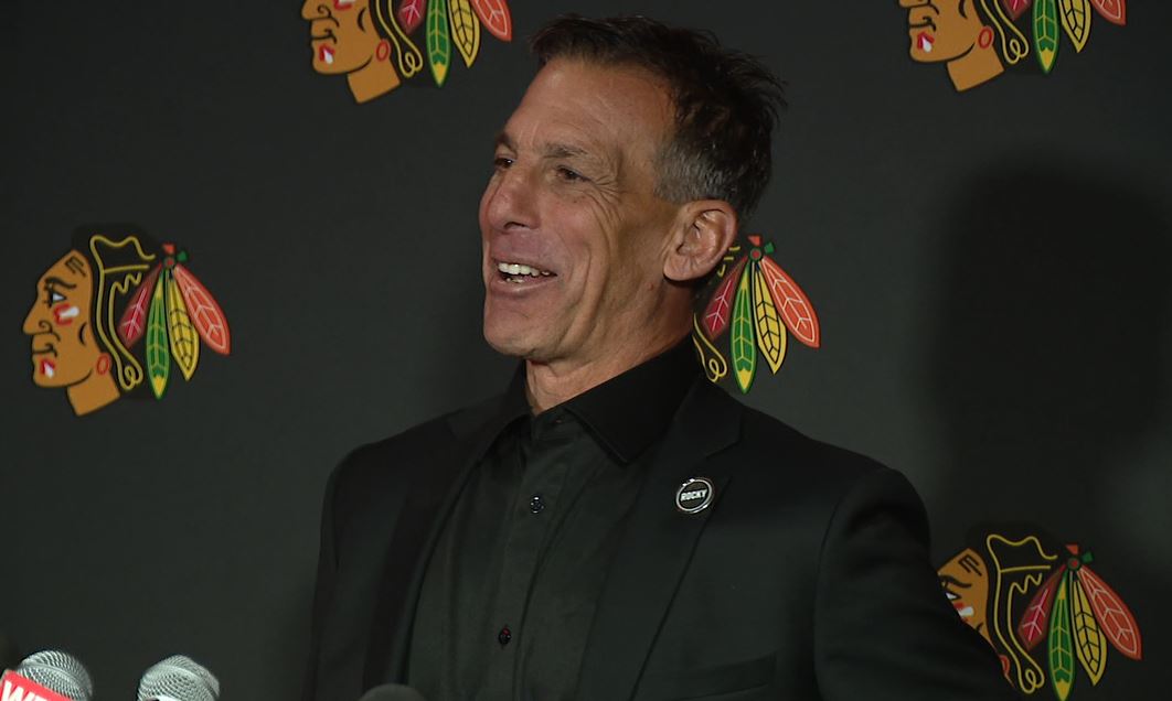 Blackhawks legend Chris Chelios talks following his jersey retirement ceremony