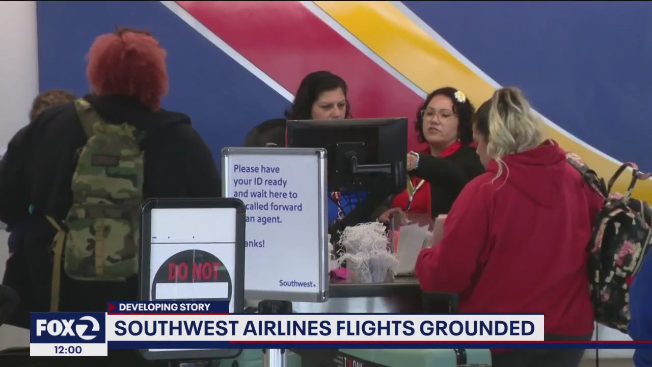 Hundreds of Southwest flights grounded