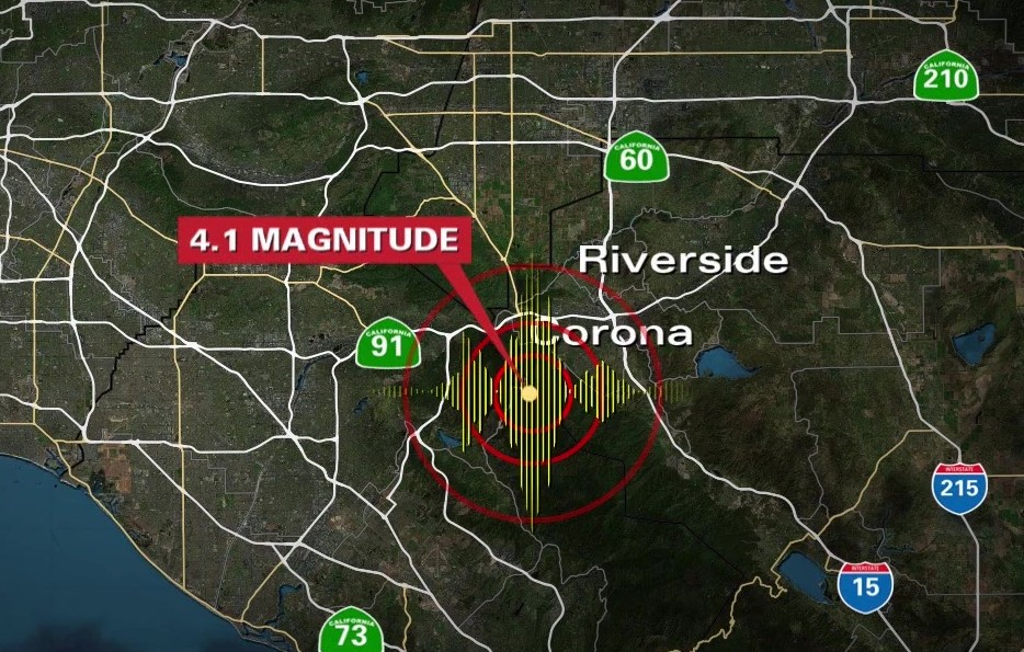 4.1 magnitude quake strikes near Corona
