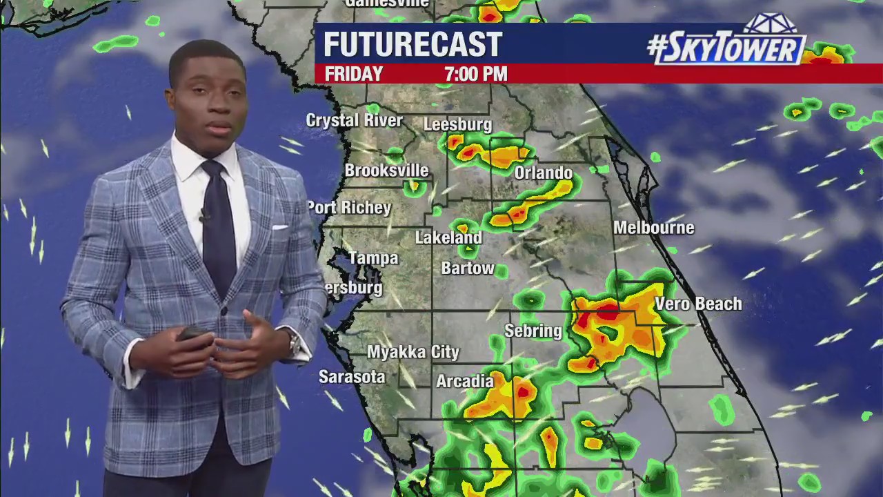 Friday evening forecast