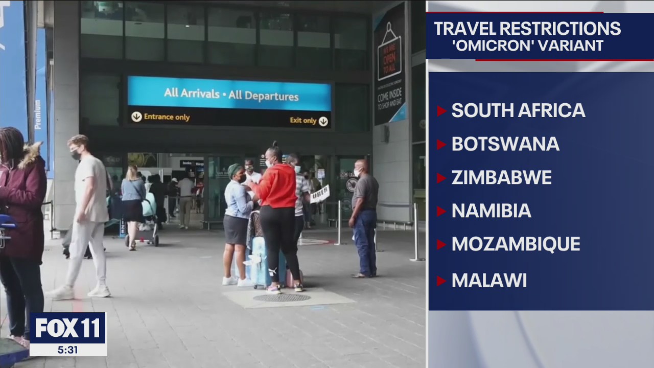 New travel restrictions in place due to Omicron COVID variant