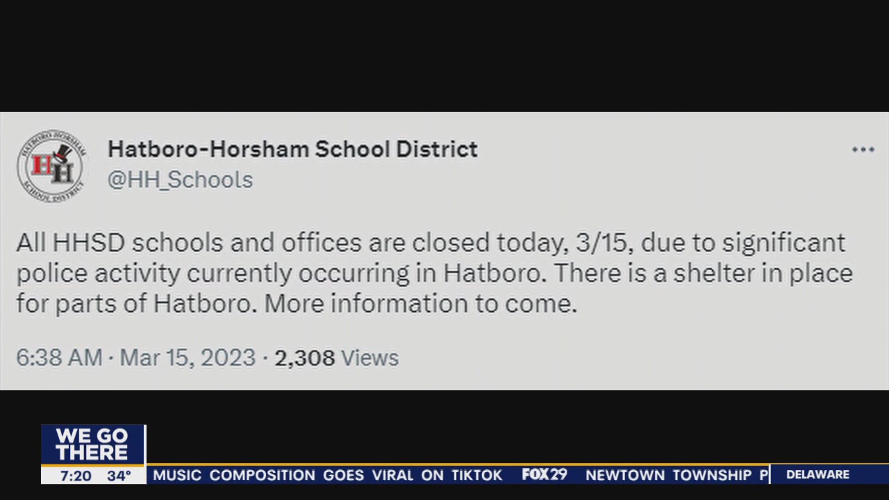 All Hatboro-Horsham schools, offices closed due to shelter-in-place sparked by police activity