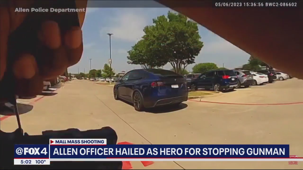 Allen officer hailed as hero for stopping mall gunman