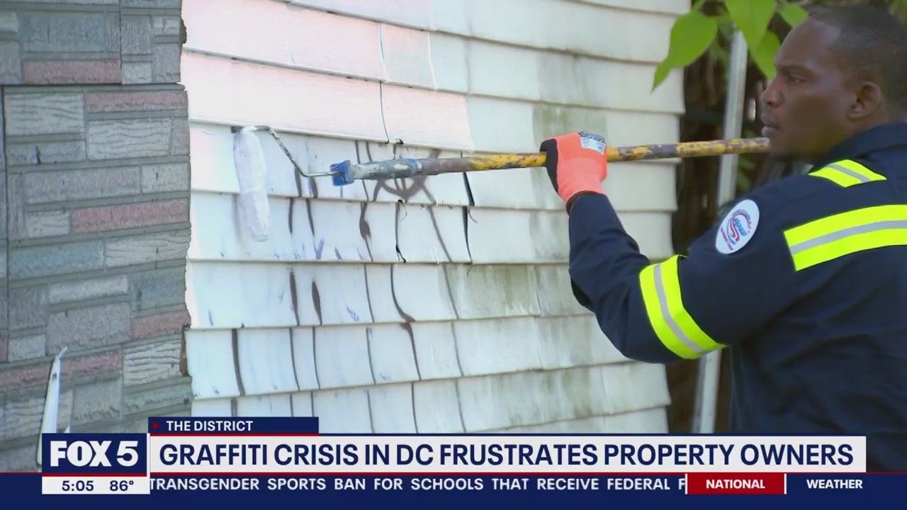 Graffiti crisis in DC frustrates property owners
