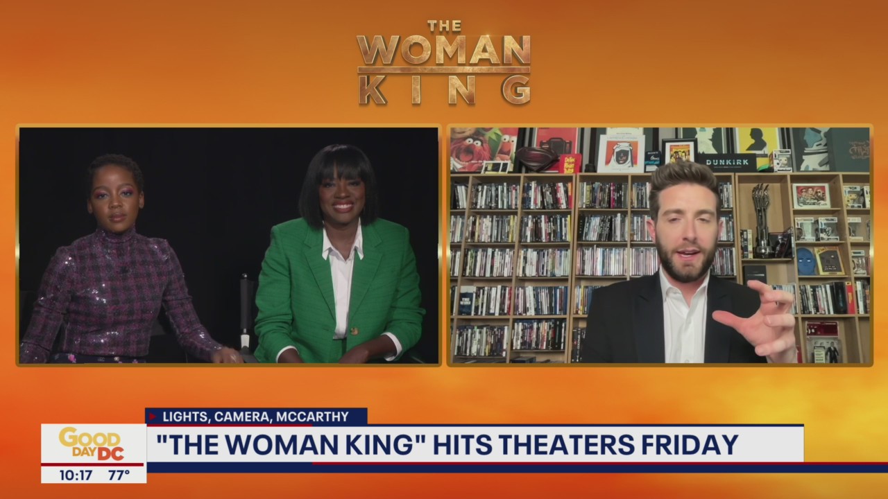 Viola Davis, Thuso Mbedu talk new movie "The Woman King"