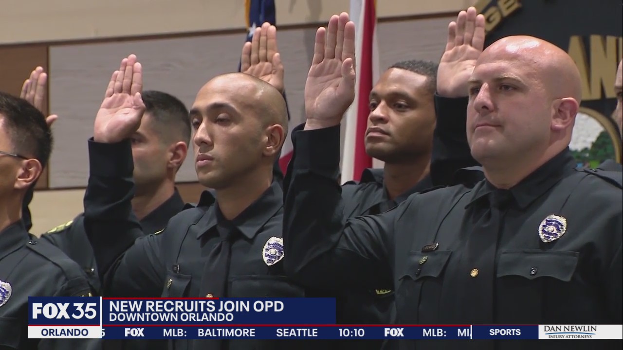 Orlando Police swear in new officers as they look to fill openings