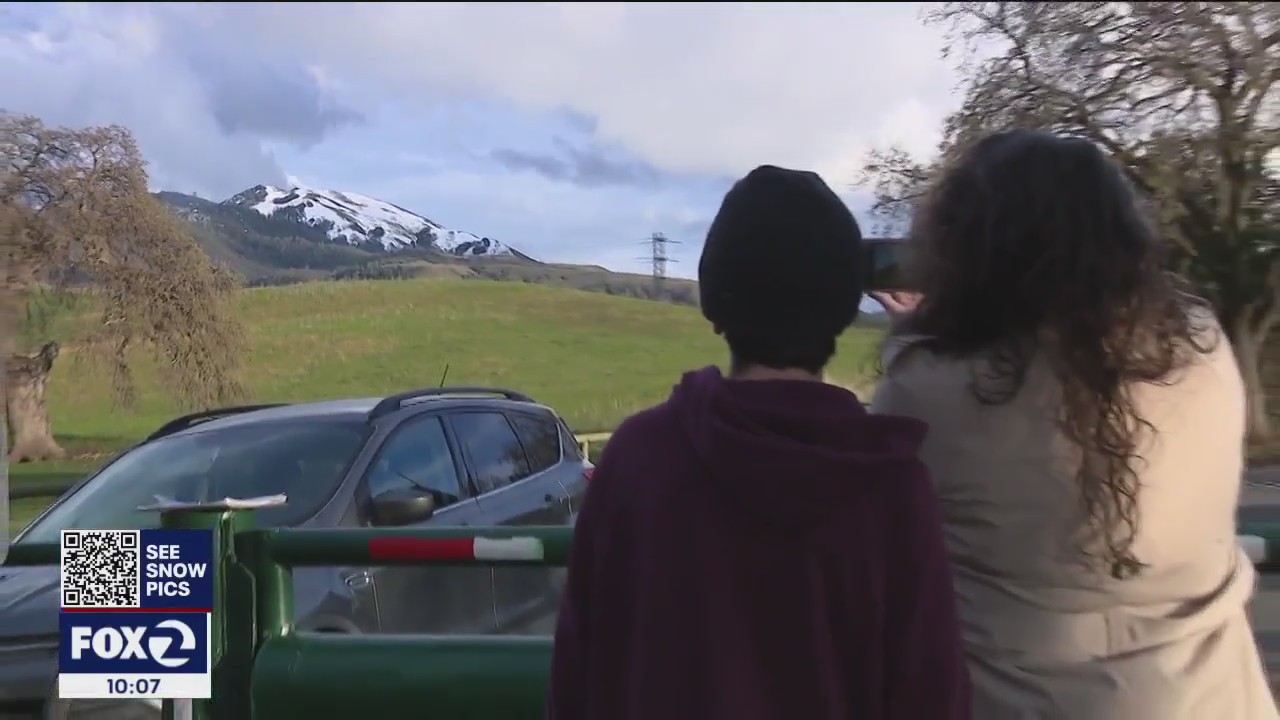 Drivers lured to Mt. Diablo's snow-capped beauty disappointed by road closures