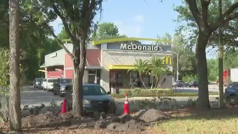Florida man accused of firing shots in McDonald's drive-thru line
