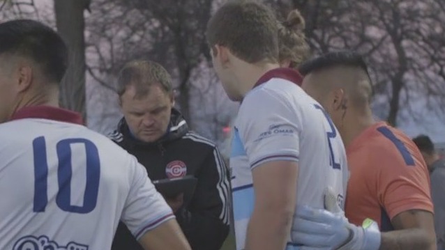 Professional Ukrainian soccer coach now with amateur team in Chicago after fleeing war