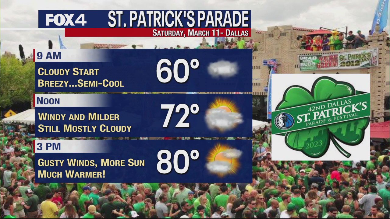Dallas St. Patrick's Day Parade Forecast