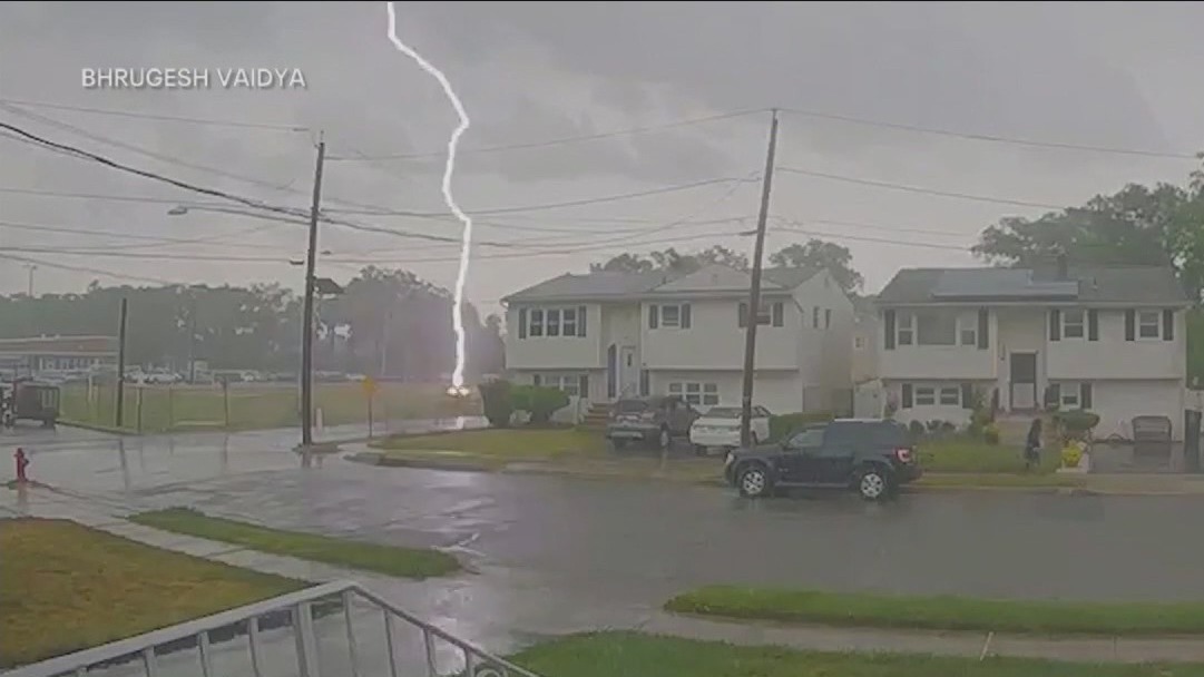 Lightning strike injures man