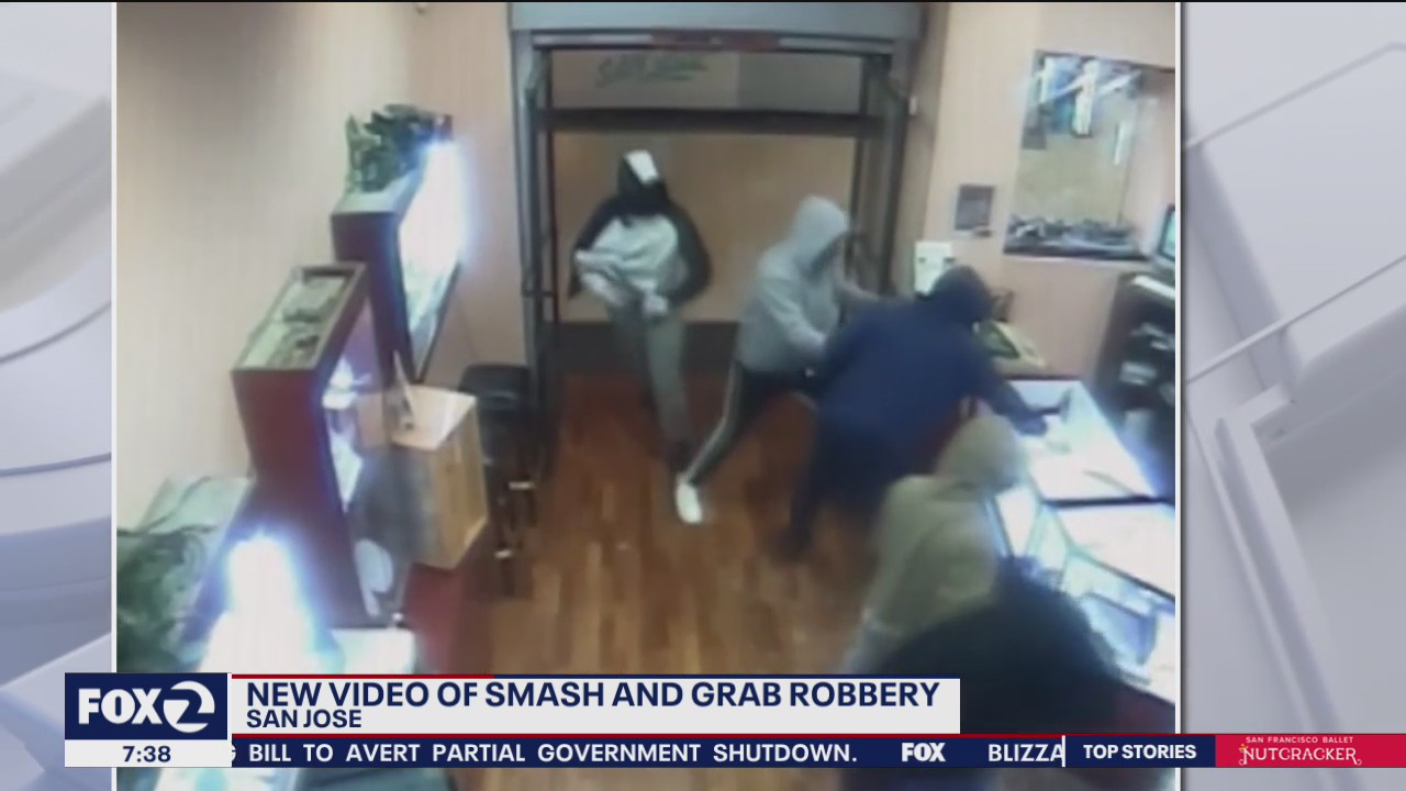 New video released of smash-and-grab robbery in San Jose