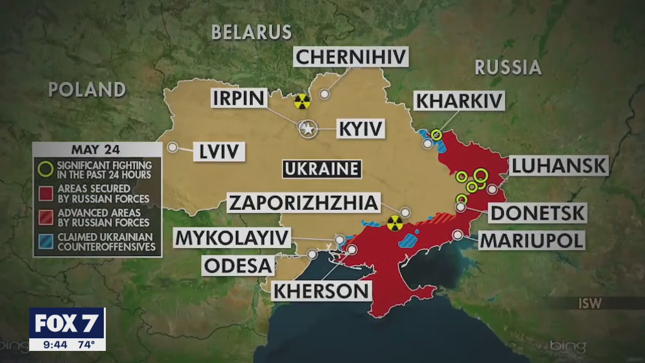Round-the-clock Russian shelling being reported in multiple areas of Ukraine