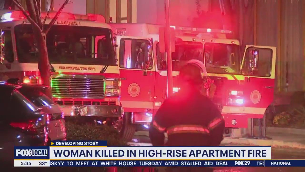 Woman dies in Philadelphia high rise apartment fire