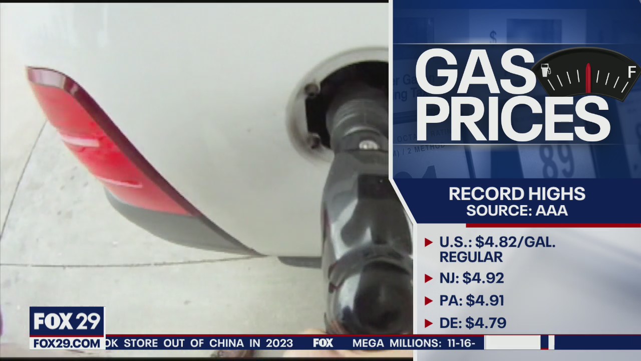 Gas prices reach record highs in the Delaware Valley
