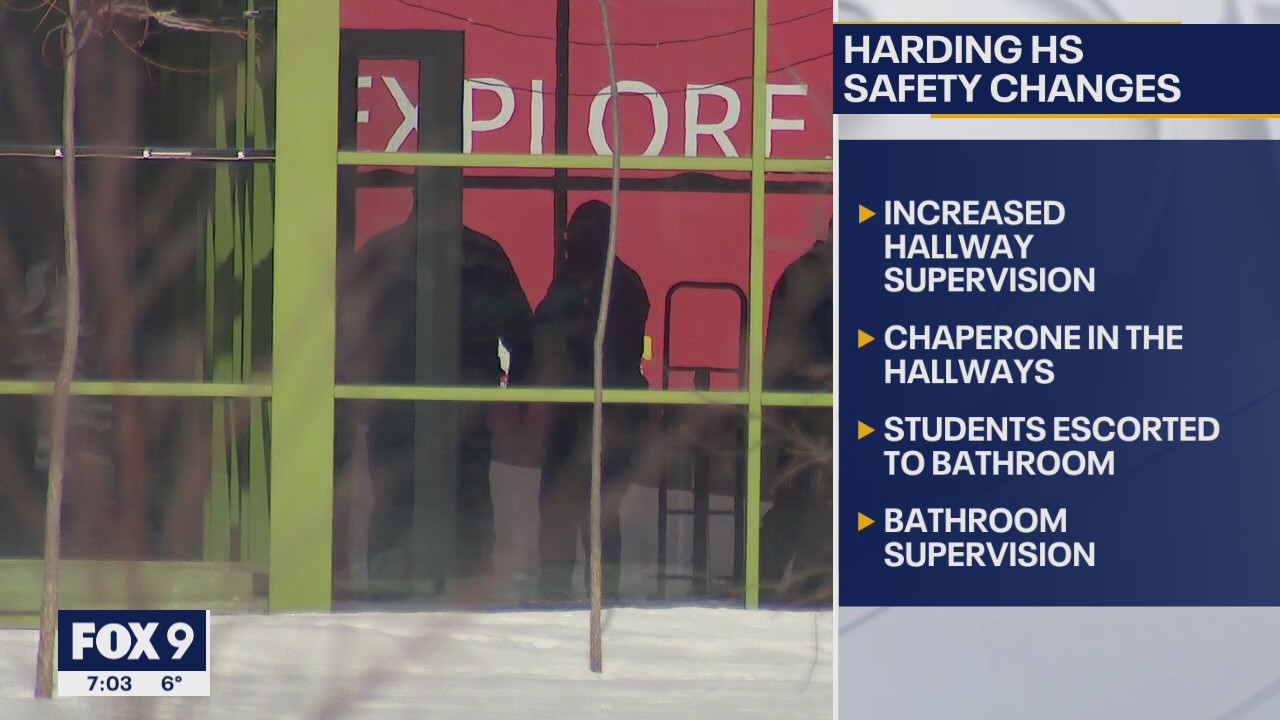 Students return to Harding High School Friday after deadly stabbing