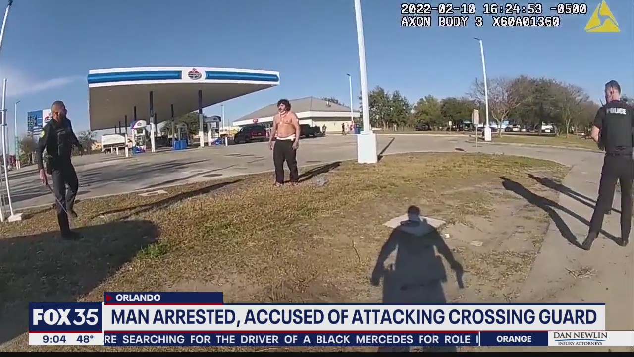 Man arrested, accused of attacking Orlando officer