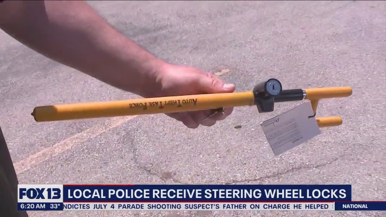 Local police handing out free steering wheel locks