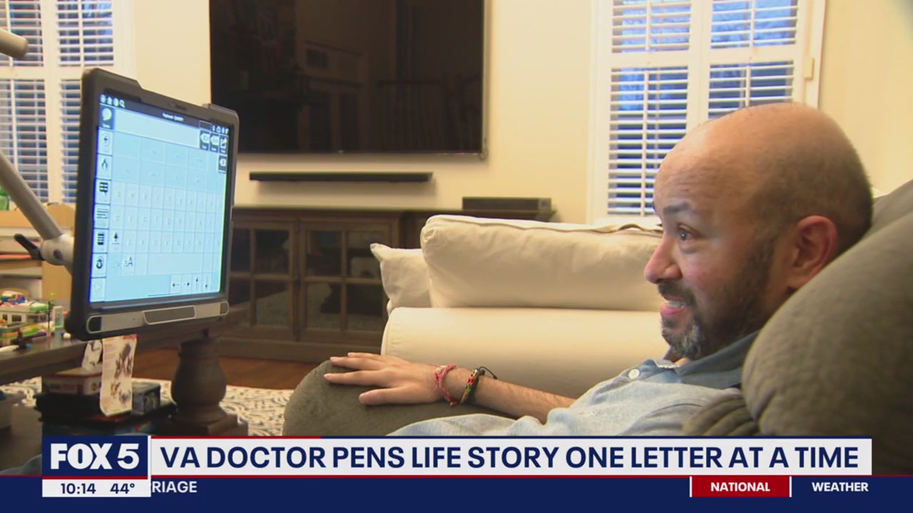 Virginia doctor battling ALS pens life story one letter at a time