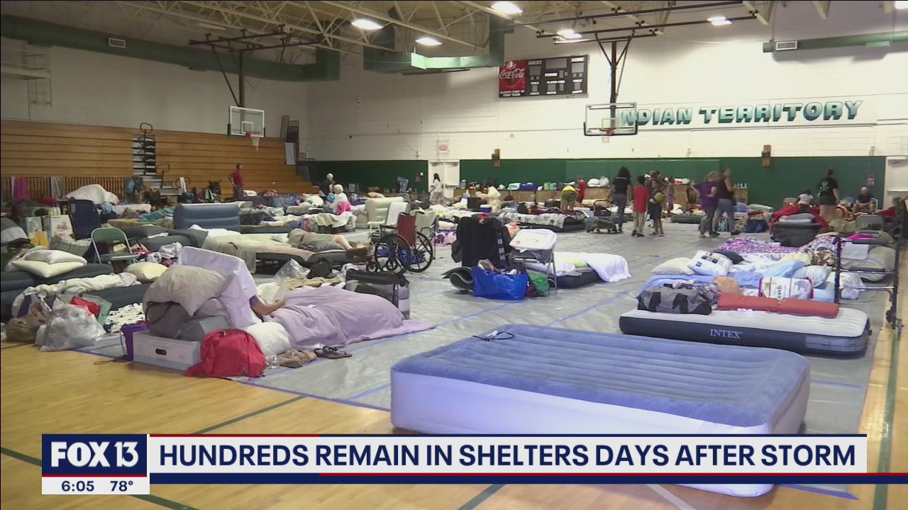 Hundreds remain in shelters days after Hurricane Ian