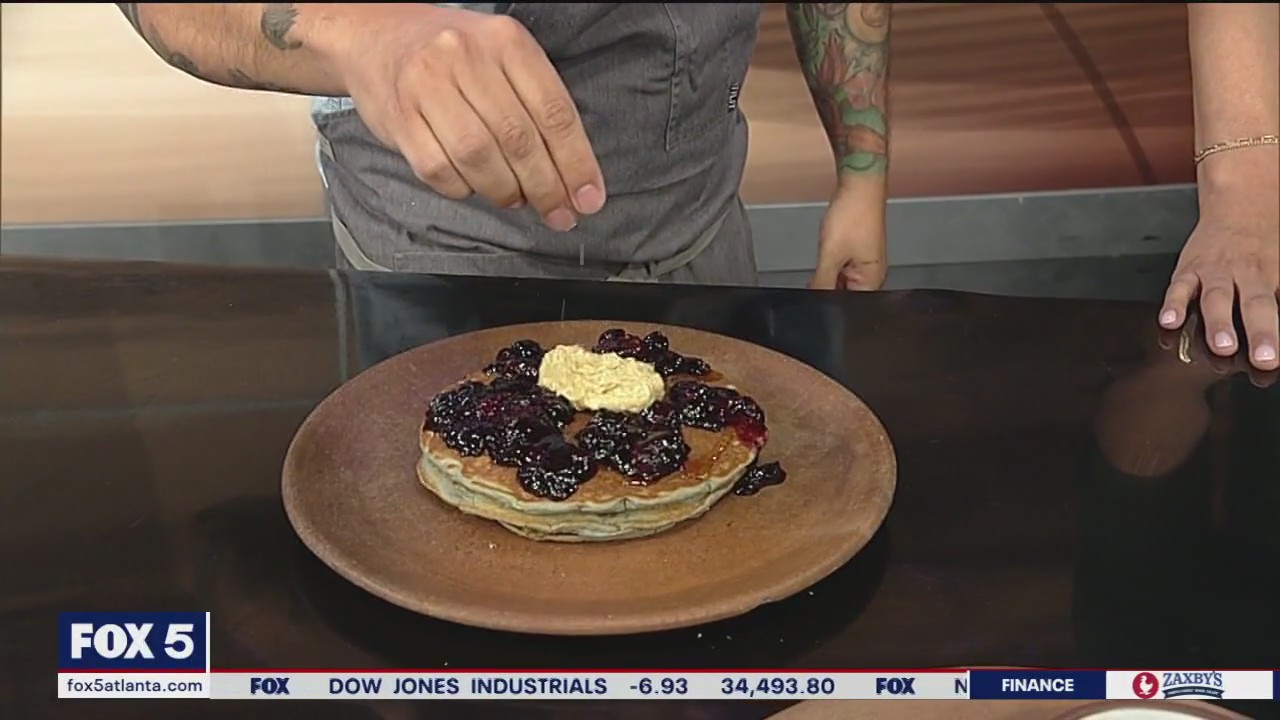 Palo Santo's blue corn masa pancakes