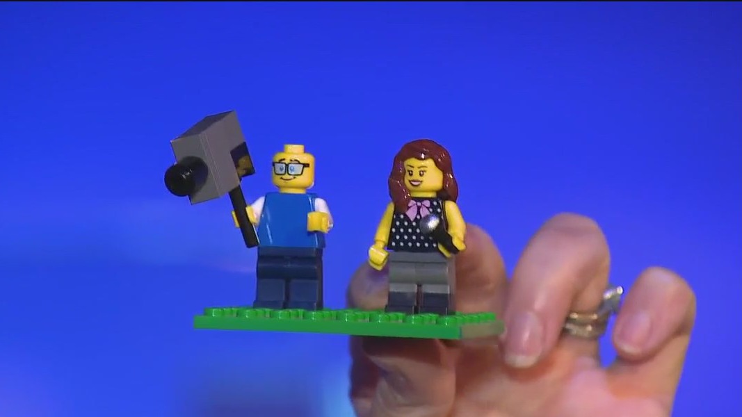 Lego replicas of KTVU photographer, reporter