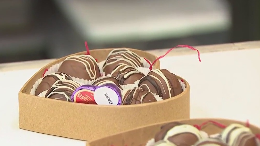 Ultimate Confections has stacked the shelves with an array of chocolate covered strawberries, hearts, truffles