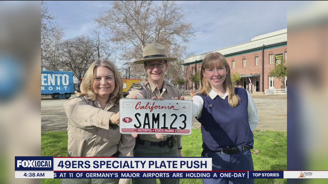 49ers license plate in California may get created