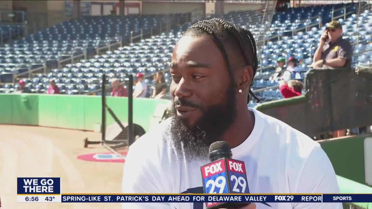 Phillies infielder Josh Harrison talks childhood love for baseball, his 'Philly beard'