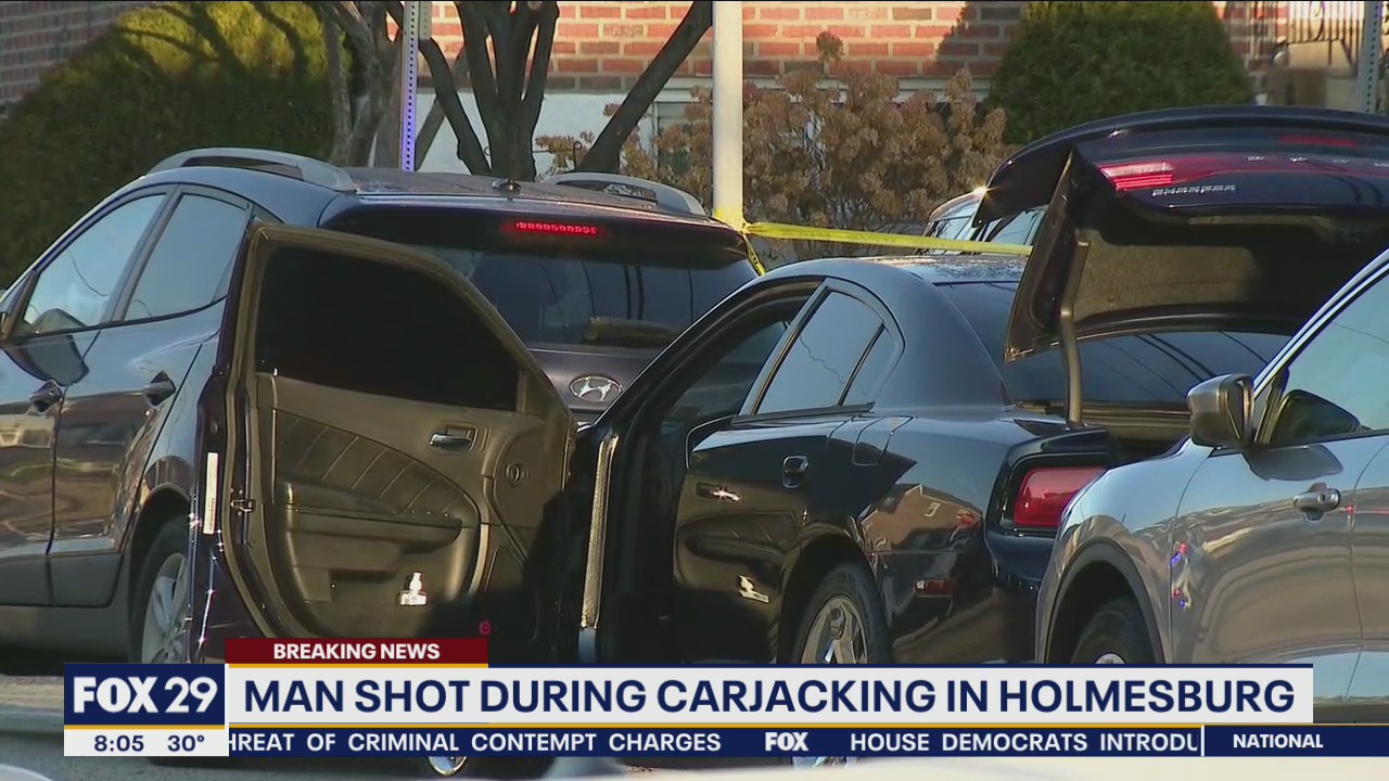 Man shot during attempted double carjacking in Holmesburg, police say